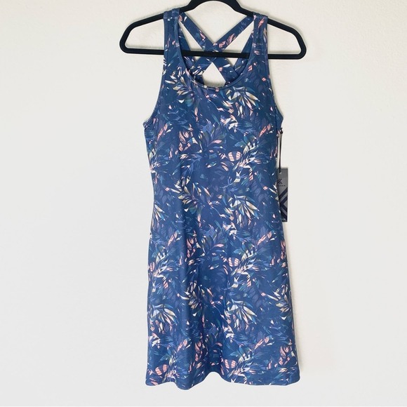 Kyodan Dresses & Skirts - KYODAN New Navy Blue Floral Athletic Dress Size Medium